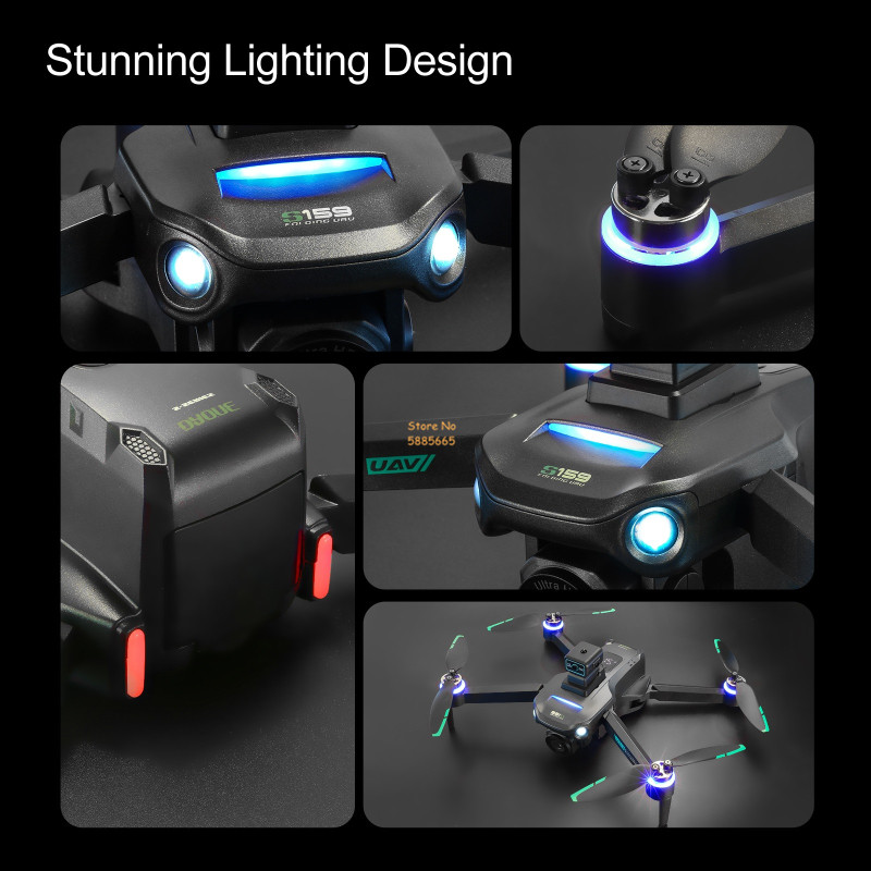 8K Dual Camera 5G WIFI FPV Rem - Drone Gimbal Brushless recension och pris