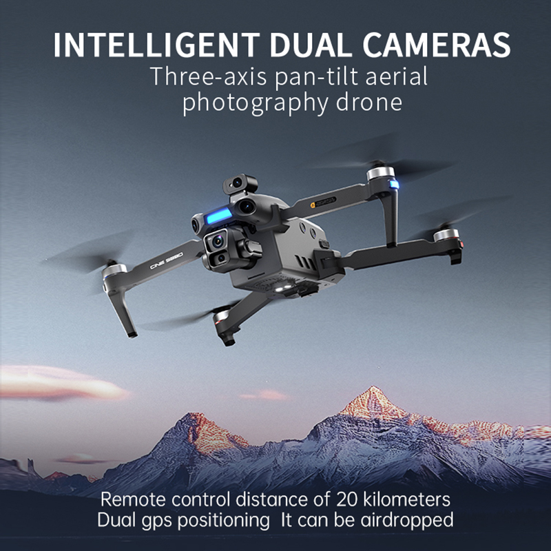 2026 New 8K Dual Camera Drone  - Drone Gimbal 3 Axis recension och pris