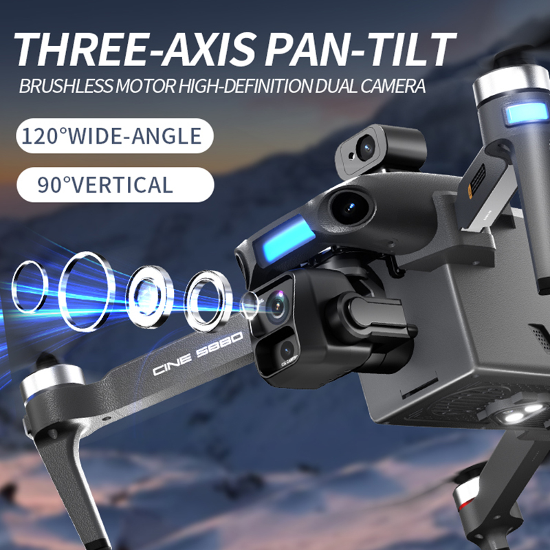 2026 New 8K Dual Camera Drone  - Drone Gimbal 3 Axis recension och pris
