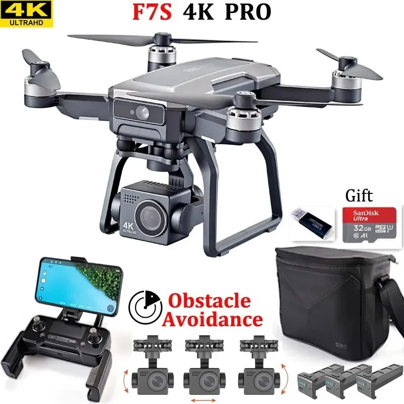 SJRC F7s 4K PRO Drone 4K obsca - Drone Gimbal 3 Axis recension och pris