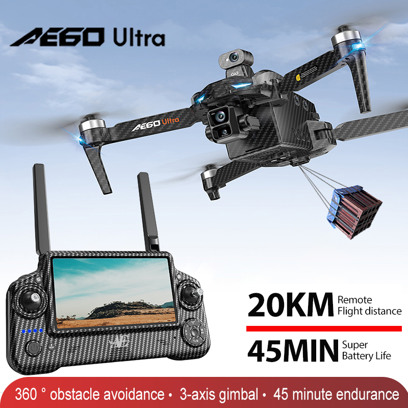 AE60 GPS Drone Professional 8K - Drone Gimbal 3 Axis recension och pris